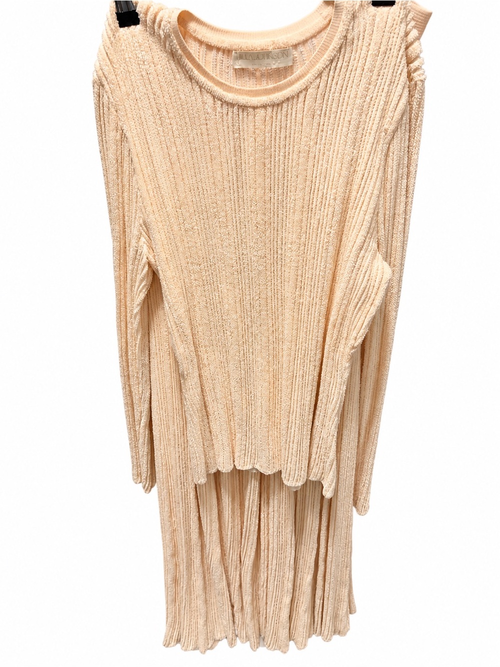 Ulla Johnson cream knit skirt set